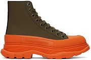 Alexander McQueen Exclusive Green & Orange Tread Slick High Sneakers 212259M236383 - 6