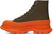 Alexander McQueen Exclusive Green & Orange Tread Slick High Sneakers 212259M236383 - 5