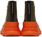 Alexander McQueen Exclusive Green & Orange Tread Slick High Sneakers 212259M236383 - 4