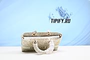 Dior Medium Lady D-Lite Bag White Cannage Embroidery - 5