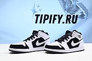 Air Jordan 1 Mid White Black 554724-113 - 6