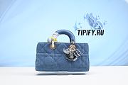 DIOR | Lady D-joy Bag Blue Cannage Denim - 26 x 13.5 x 5cm - 1