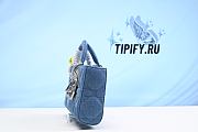 DIOR | Lady D-joy Bag Blue Cannage Denim - 26 x 13.5 x 5cm - 5