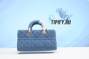 DIOR | Lady D-joy Bag Blue Cannage Denim - 26 x 13.5 x 5cm - 2