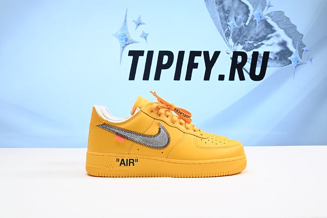 Nike Air Force 1 Low Off-White ICA University Gold DD1876-700 - 1