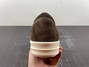 Rick Owens Vintage Sneaks Velour Suede Dust Grey Milk White RU01C4897 - 2