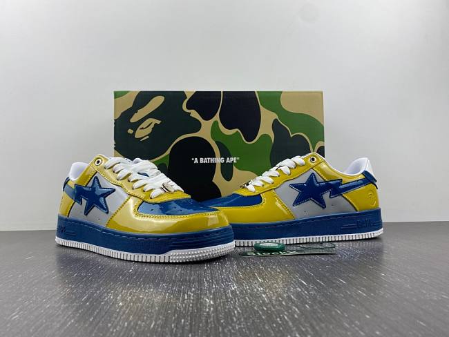 A Bathing Ape Bape Sta Nostalgic Blue Yellow  1I80191006 - 1