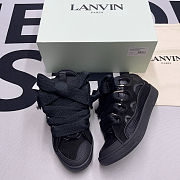 Lanvin Black Curb Sneakers - 1