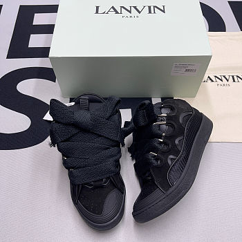 Lanvin Black Curb Sneakers