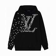 LV Unisex Hoodie Black  - 1