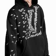 LV Unisex Hoodie Black  - 4