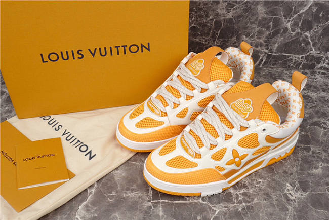 Louis Vuitton LV Skate Sneaker Yellow White 1AC534 - 1