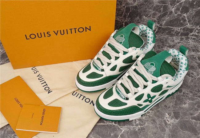 Louis Vuitton LV Skate Sneaker Green White  1AC520 - 1