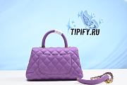 CHANEL MATELASSE HAND SHOULDER BAG CAVIAR SKIN LEATHER PURPLE A92990 ASC2850 - 6