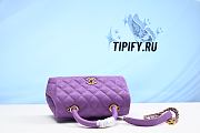 CHANEL MATELASSE HAND SHOULDER BAG CAVIAR SKIN LEATHER PURPLE A92990 ASC2850 - 3