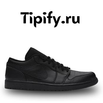 Air Jordan 1 Low Triple Black 553558-091