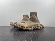 Balenciaga 3XL Sock Sneaker in beige recycled knit 758483W2DG12910 - 5