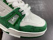 Louis Vuitton Trainer Green Monogram Denim White  1A9JHV - 6