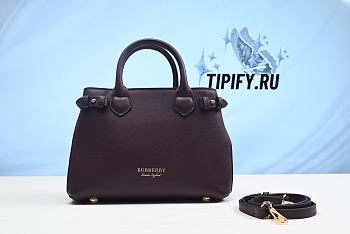 Burberry Black Banner Tote Small Bag 8767-3