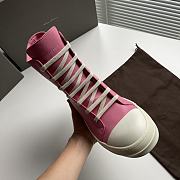 Rick Owens Women's Pink High-top Sneakers - 6