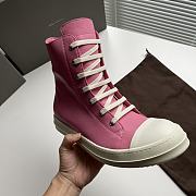 Rick Owens Women's Pink High-top Sneakers - 3