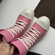 Rick Owens Women's Pink High-top Sneakers - 4