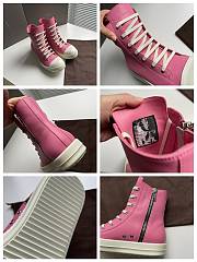 Rick Owens Women's Pink High-top Sneakers - 2