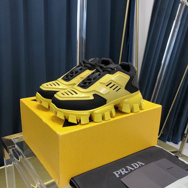 PRADA Cloudbust Thunder yellow and black sneakers - 1