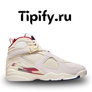 Air Jordan 8 Retro SP SoleFly Mi Casa Es Su Casa Sail Fossil Varsity Red Metallic Gold FJ2850-107 - 1