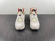 Air Jordan 8 Retro SP SoleFly Mi Casa Es Su Casa Sail Fossil Varsity Red Metallic Gold FJ2850-107 - 3