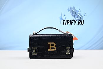 Balmain B-Buzz Handle Bag Black Size 23 x 14 x 8 cm