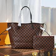 Louis Vuitton Neverfull Red Interior Tote GM Brown Canvas size 32 cm - 6