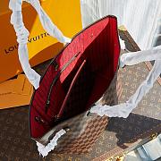 Louis Vuitton Neverfull Red Interior Tote GM Brown Canvas size 32 cm - 4