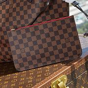 Louis Vuitton Neverfull Red Interior Tote GM Brown Canvas size 32 cm - 2