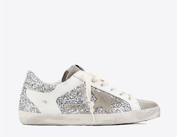 Golden Goose Woman Collection Super Star - Silver White Taupe 81773