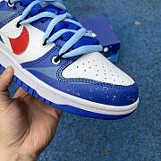 Pepsi x Nike Dunk Low Custom White Blue Red - 4