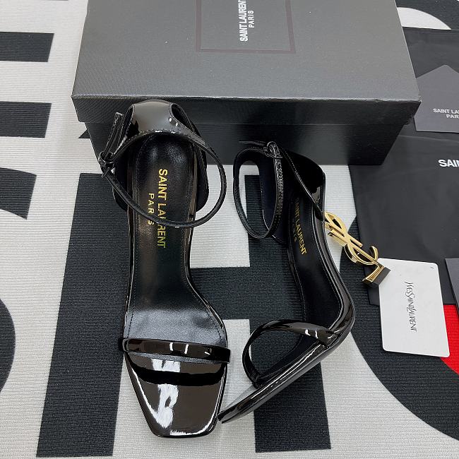 Saint Laurent Opyum Logo Plaque Sandals 5576620NPKK - 1