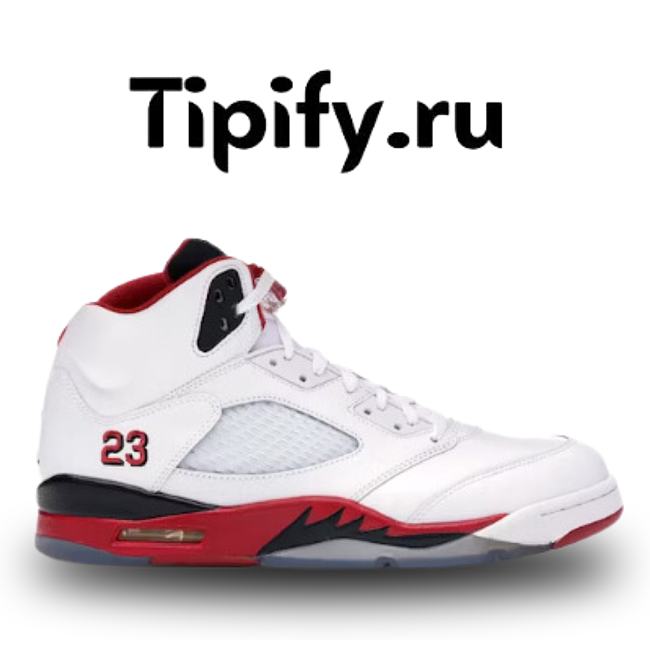 Air Jordan 5 Retro Fire Red Black Tongue (2013) 136027-120 - 1