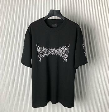 Balenciaga Men's Black Darkwave T-shirt 