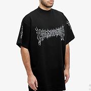 Balenciaga Men's Black Darkwave T-shirt  - 5