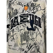 Balenciaga Women's Gray Skater Graffiti-print T-shirt - 2