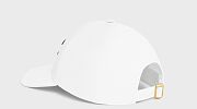 CEILINE TRIOMPHE BASEBALL CAP IN COTTON WHITE - 3