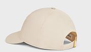 CEILINE TRIOMPHE BASEBALL CAP IN COTTON VANILLA - 3