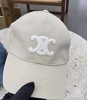 CEILINE TRIOMPHE BASEBALL CAP IN COTTON VANILLA - 6