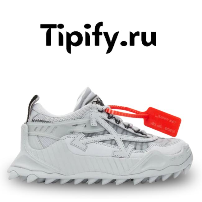 OFF-WHITE GREY ODSY-1000 SNEAKERS - 1