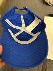 CEILINE TRIOMPHE BASEBALL CAP IN COTTON BLUE - 4