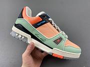 Louis Vuitton LV TRAINER SNEAKER blue and orange - 2