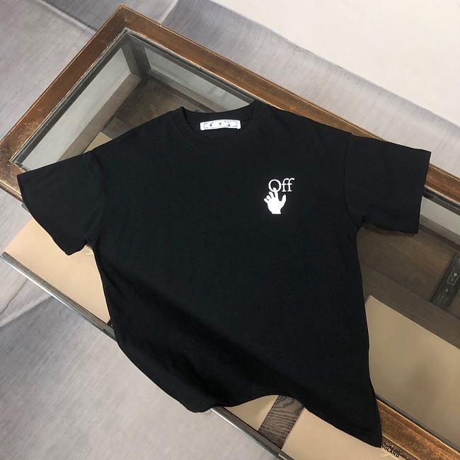 OFF-WHITE Spray Print T-shirt Black - SS21 - 1