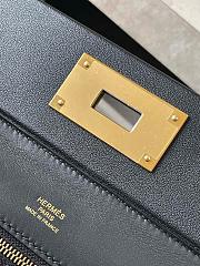 Hermes Kelly 24/24 Bag Togo With Swift 29 Black - 5