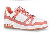 Louis Vuitton Trainer Sneakers 'Peach White' 1A8KC8 - 1